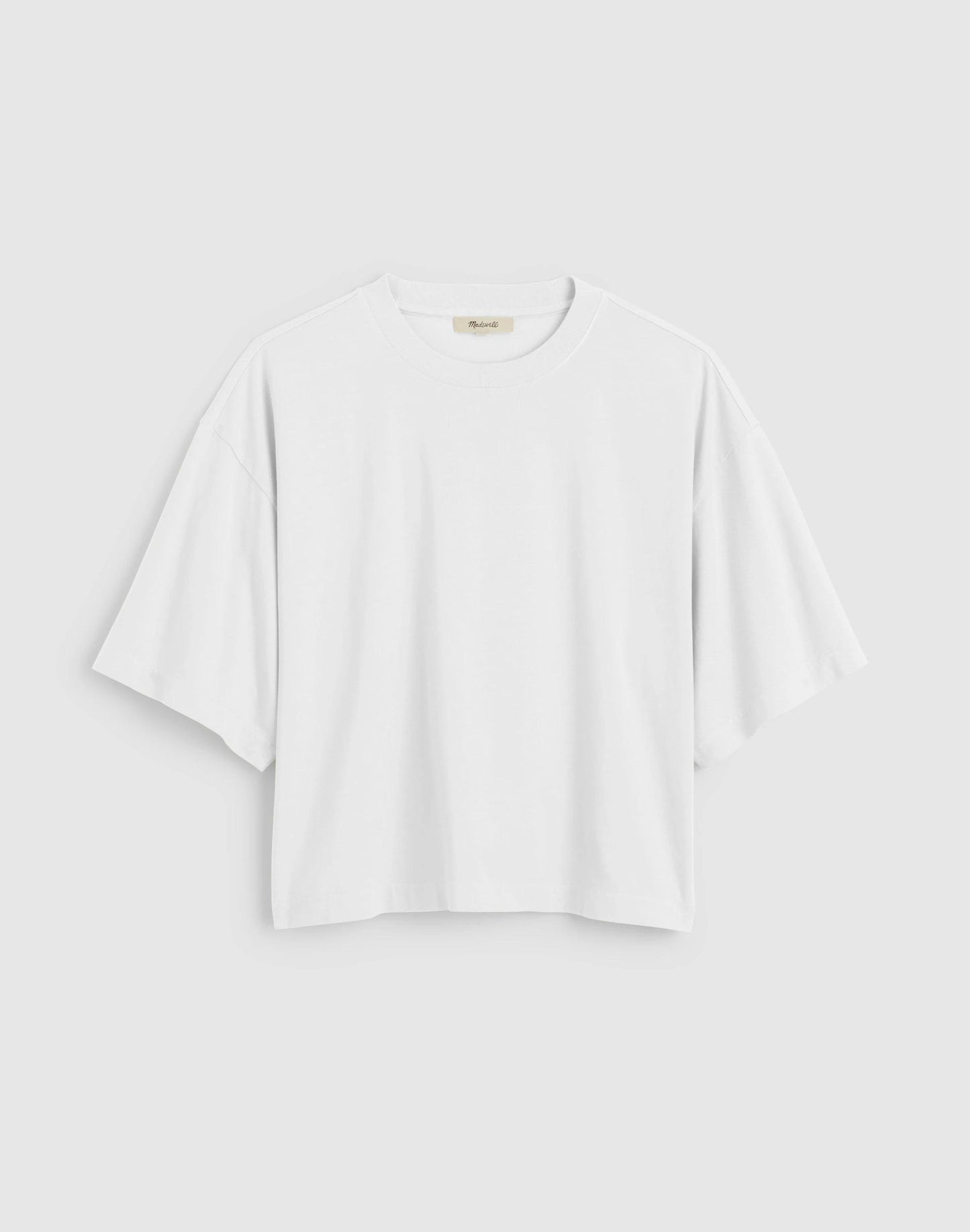 Madewell The Boxy Crop Tee in Allday Jersey