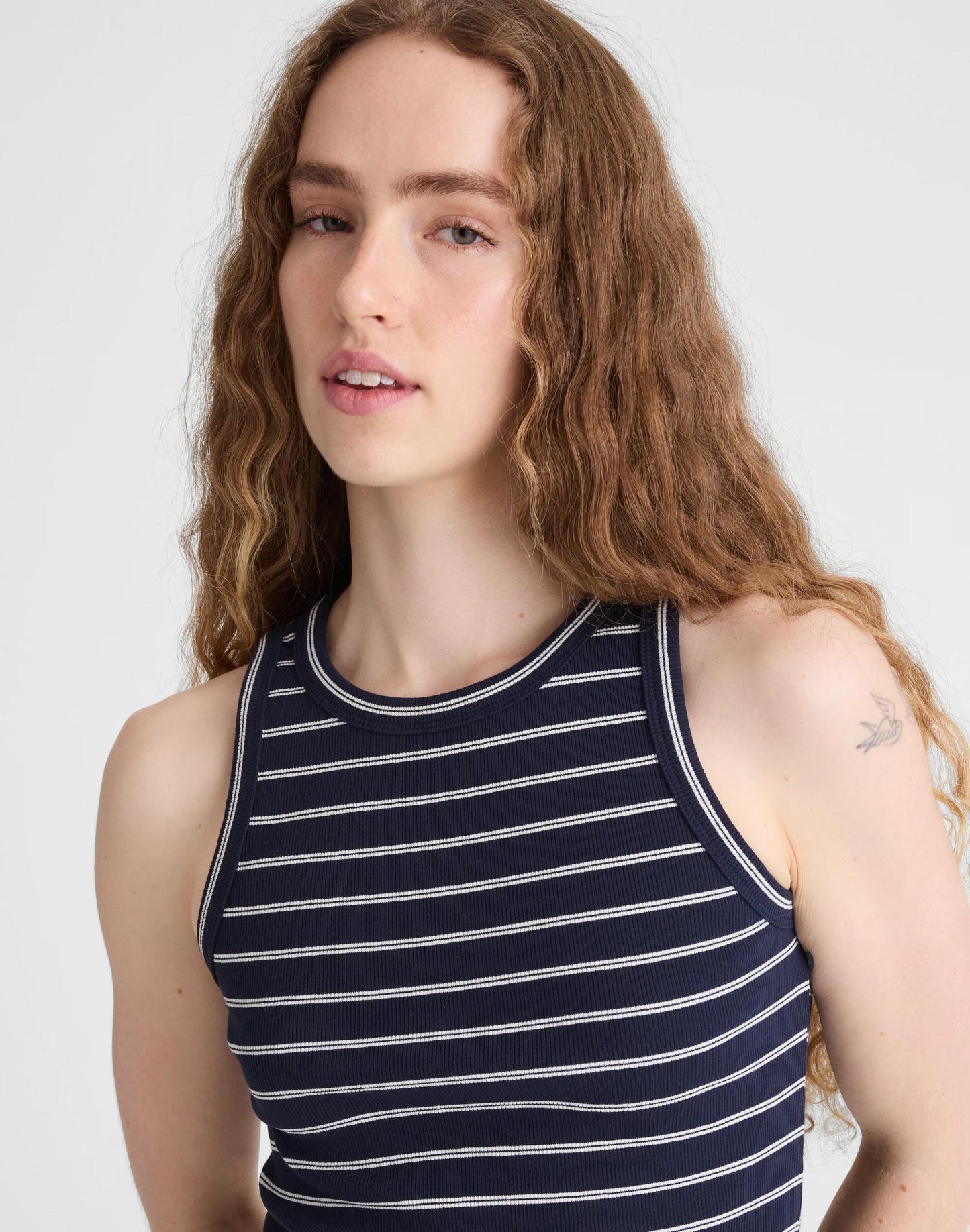 Madewell The Essential Tank in Utility Rib