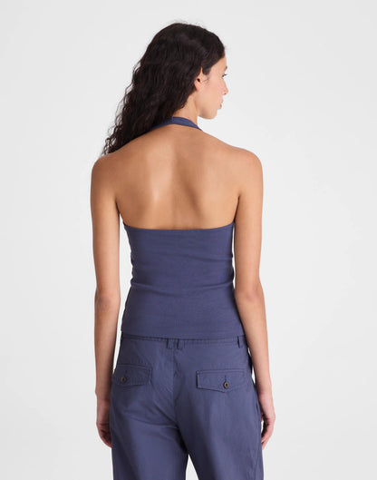 Madewell The '90s Halter Top in Compact Cotton