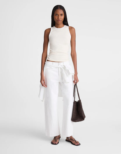 Madewell Lace-Trim Ribbed Tank