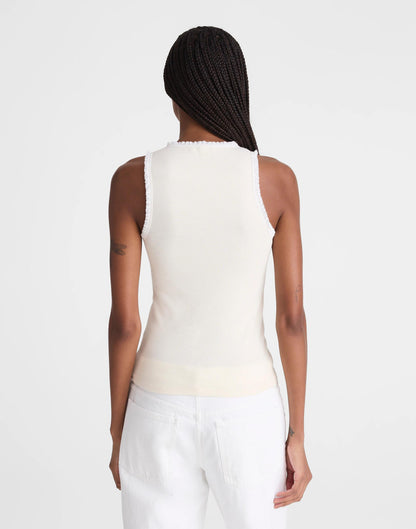 Madewell Lace-Trim Ribbed Tank