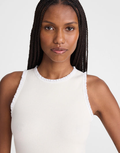 Madewell Lace-Trim Ribbed Tank
