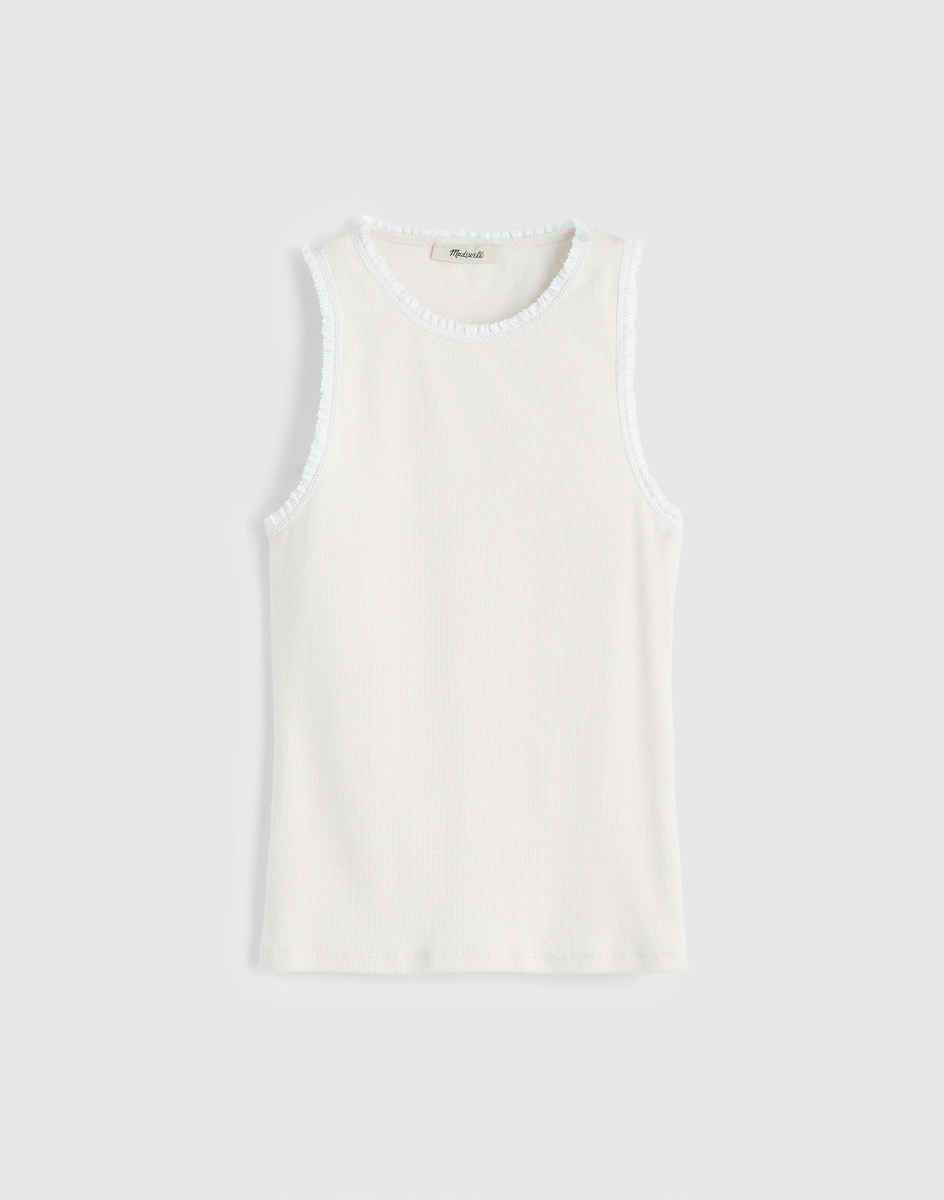 Madewell Lace-Trim Ribbed Tank