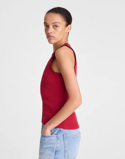 Madewell Lace-Trim Ribbed Tank