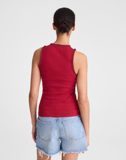 Madewell Lace-Trim Ribbed Tank