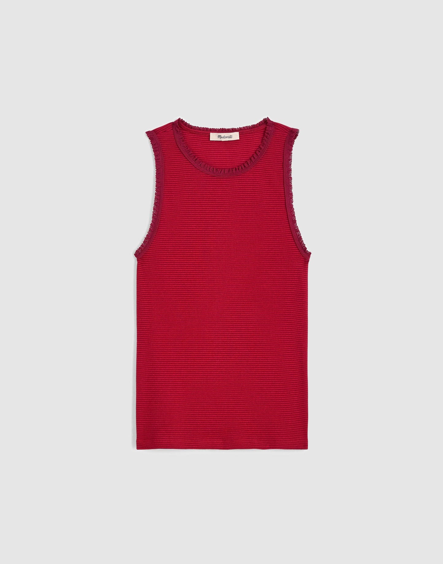 Madewell Lace-Trim Ribbed Tank