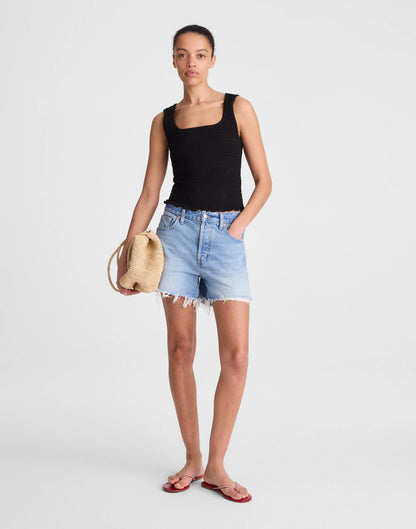 Madewell Smocked Scoopneck Tank