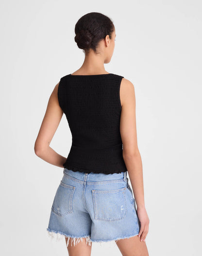 Madewell Smocked Scoopneck Tank