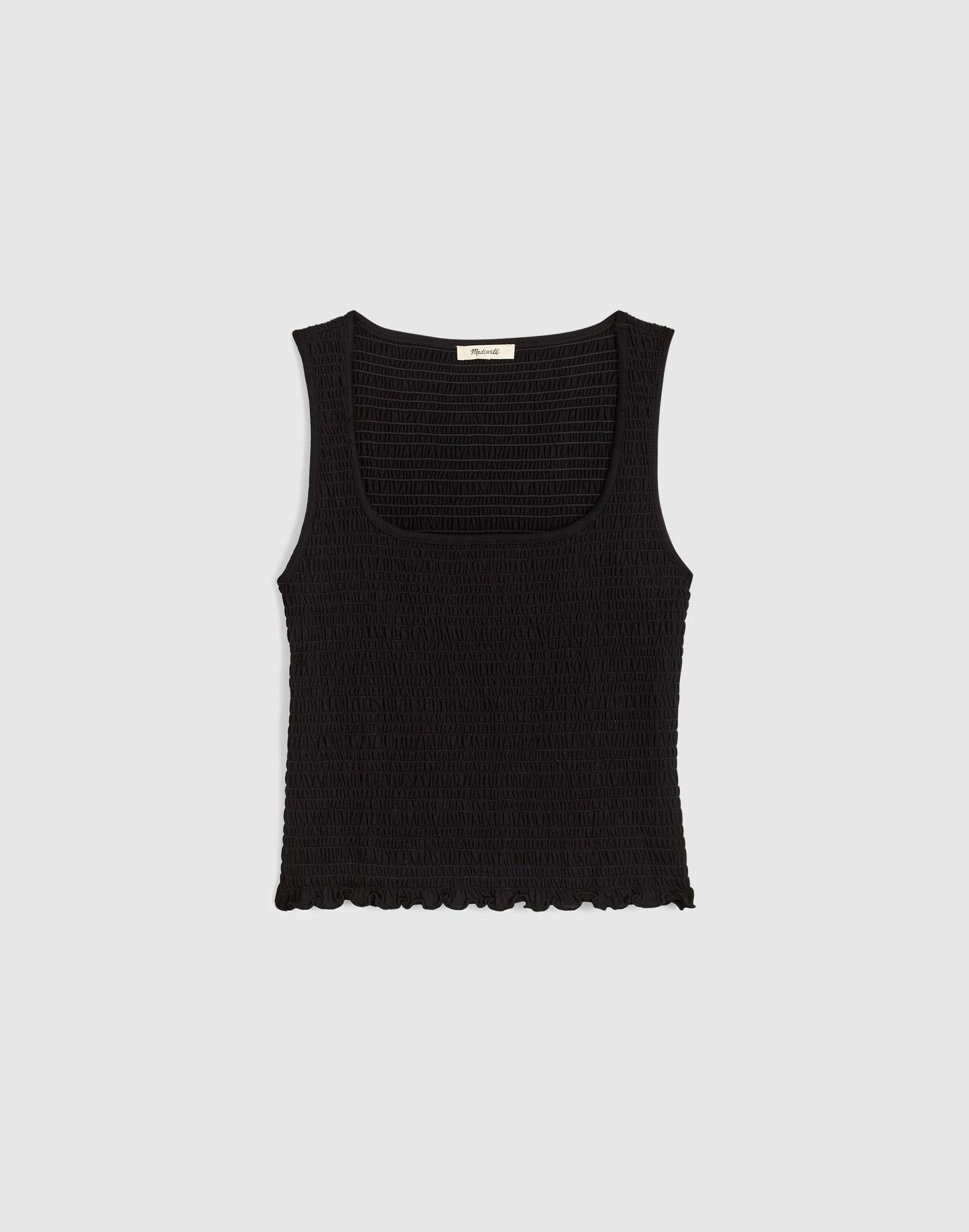 Madewell Smocked Scoopneck Tank