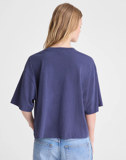 Madewell The Boxy Crop Tee in Allday Jersey