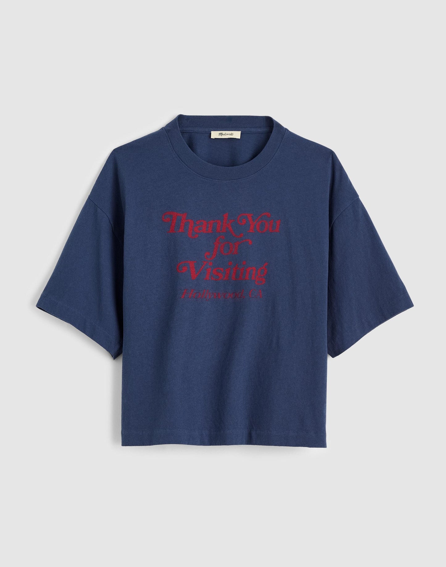 Madewell The Boxy Crop Tee in Allday Jersey