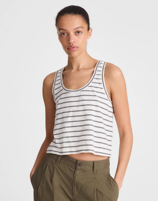 Madewell The Easy Crop Scoopneck Tank in Soft Slub