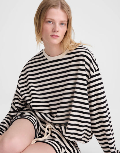 Madewell Tie-Waist Top in Terry