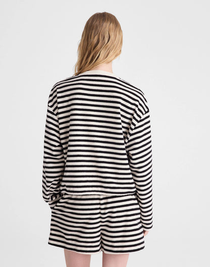Madewell Tie-Waist Top in Terry