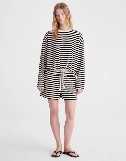 Madewell Tie-Waist Top in Terry
