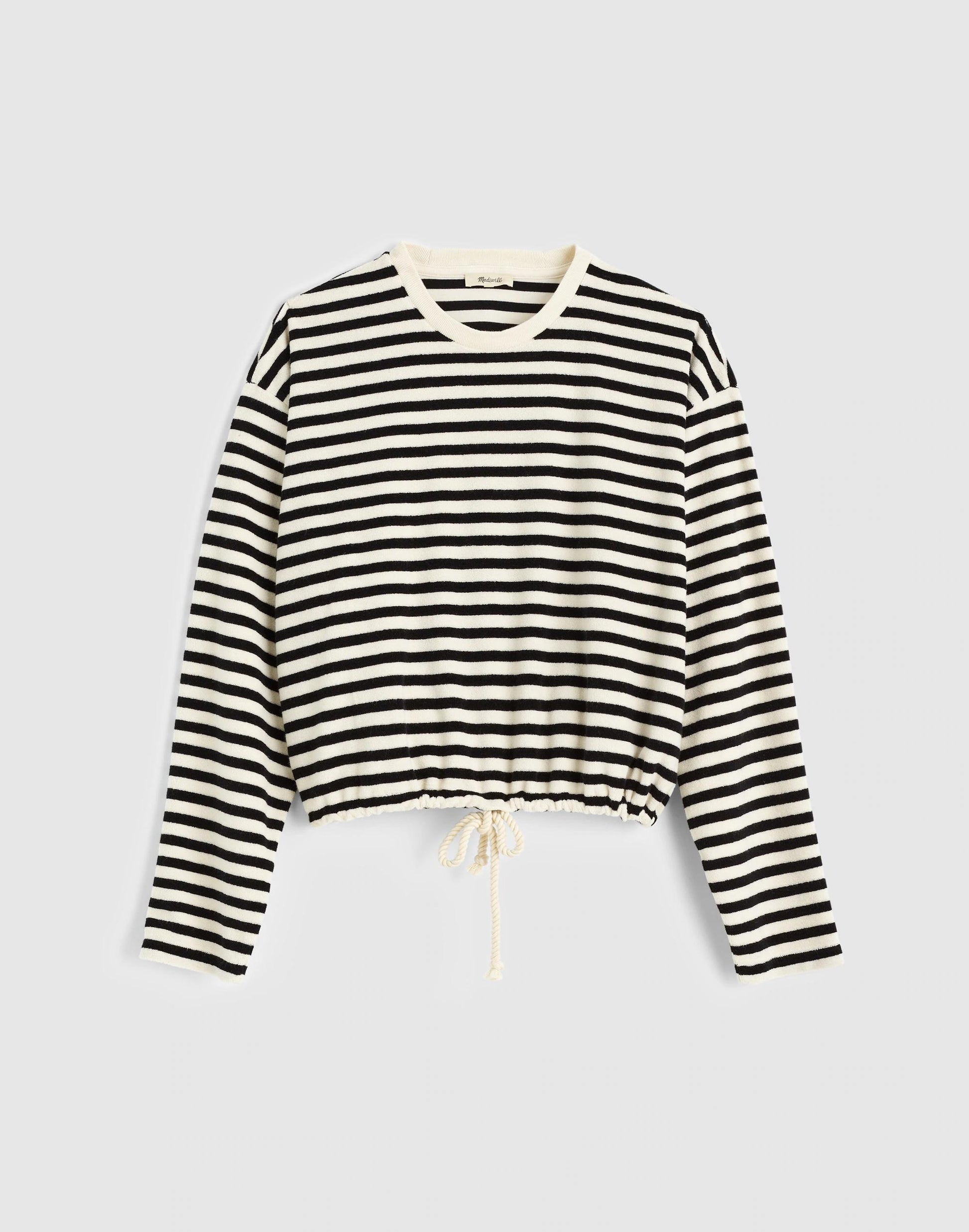 Madewell Tie-Waist Top in Terry