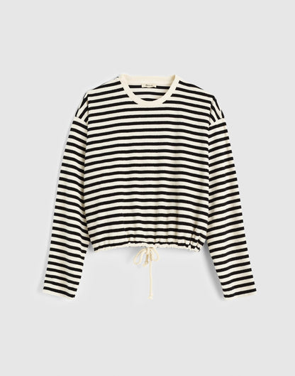 Madewell Tie-Waist Top in Terry