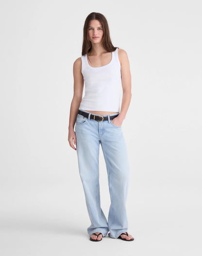 Madewell The '90s Scoopneck Tank in Compact Cotton