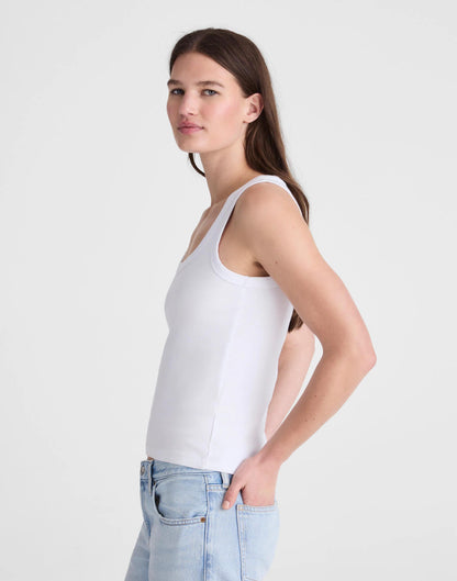 Madewell The '90s Scoopneck Tank in Compact Cotton