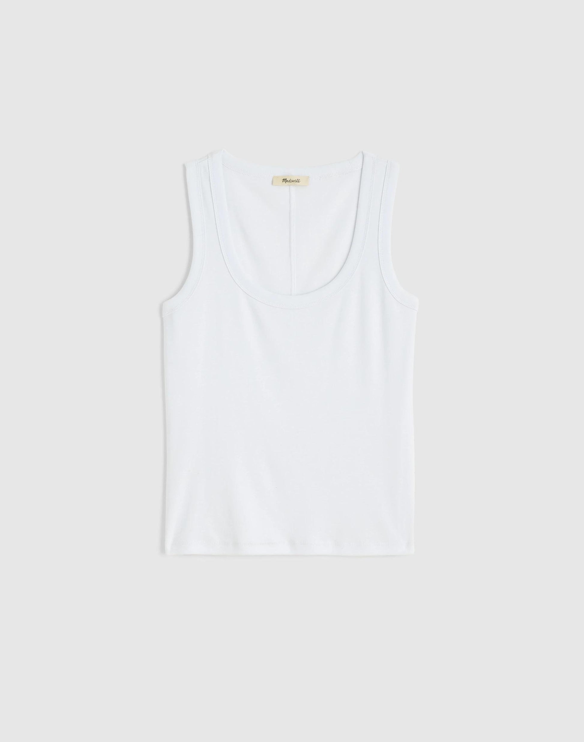 Madewell The '90s Scoopneck Tank in Compact Cotton