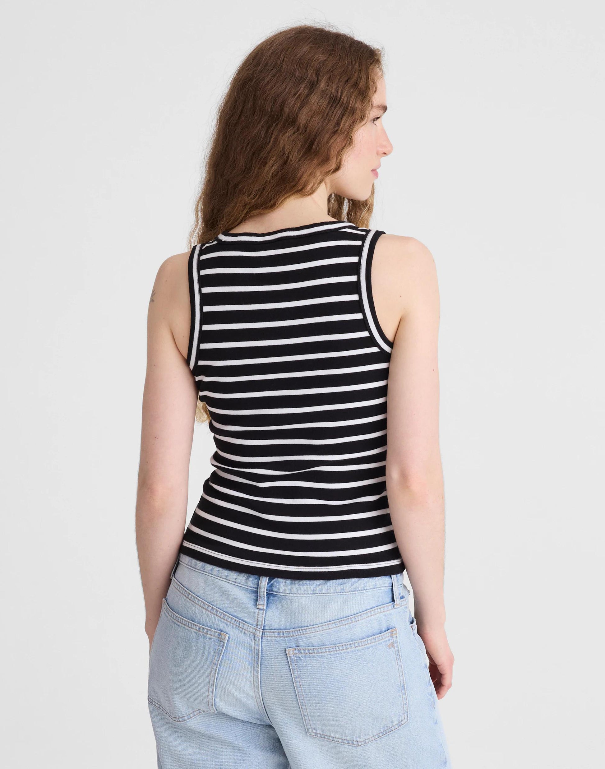 Madewell The '90s Scoopneck Tank in Compact Cotton