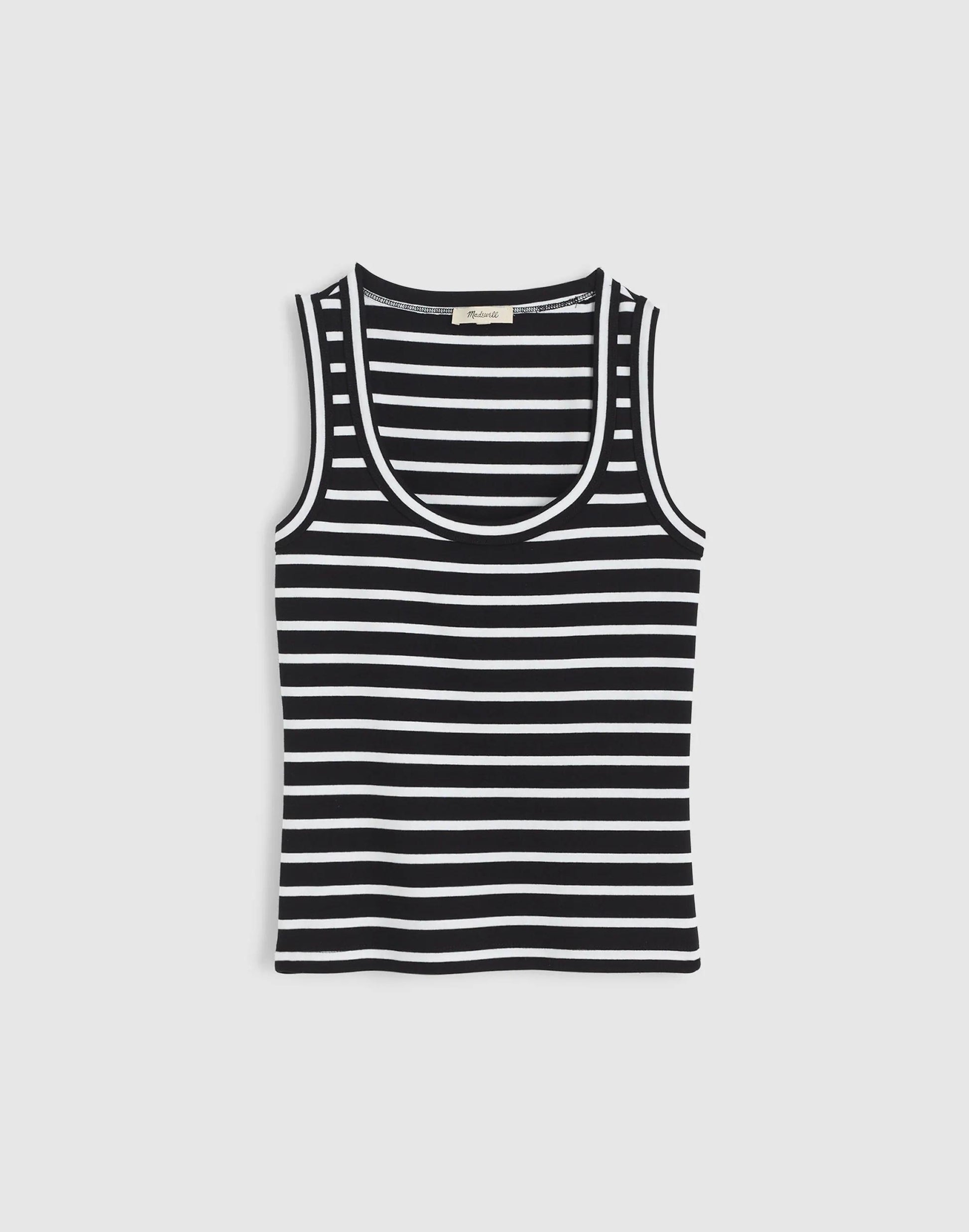 Madewell The '90s Scoopneck Tank in Compact Cotton