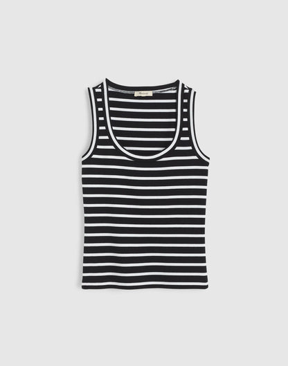 Madewell The '90s Scoopneck Tank in Compact Cotton