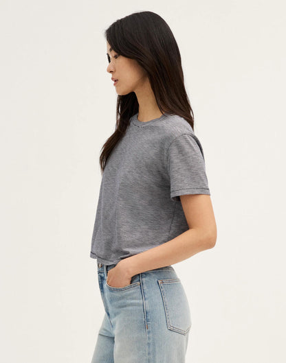 Madewell The Easy Crop Crewneck Tee in Soft Slub