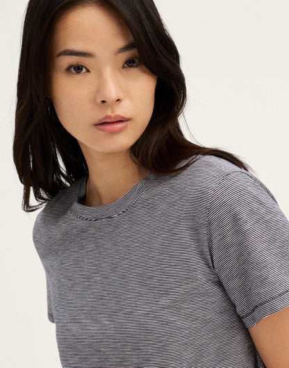 Madewell The Easy Crop Crewneck Tee in Soft Slub