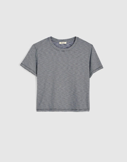 Madewell The Easy Crop Crewneck Tee in Soft Slub