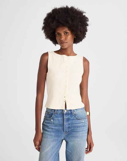 Madewell Ribbed Crewneck Shell Top