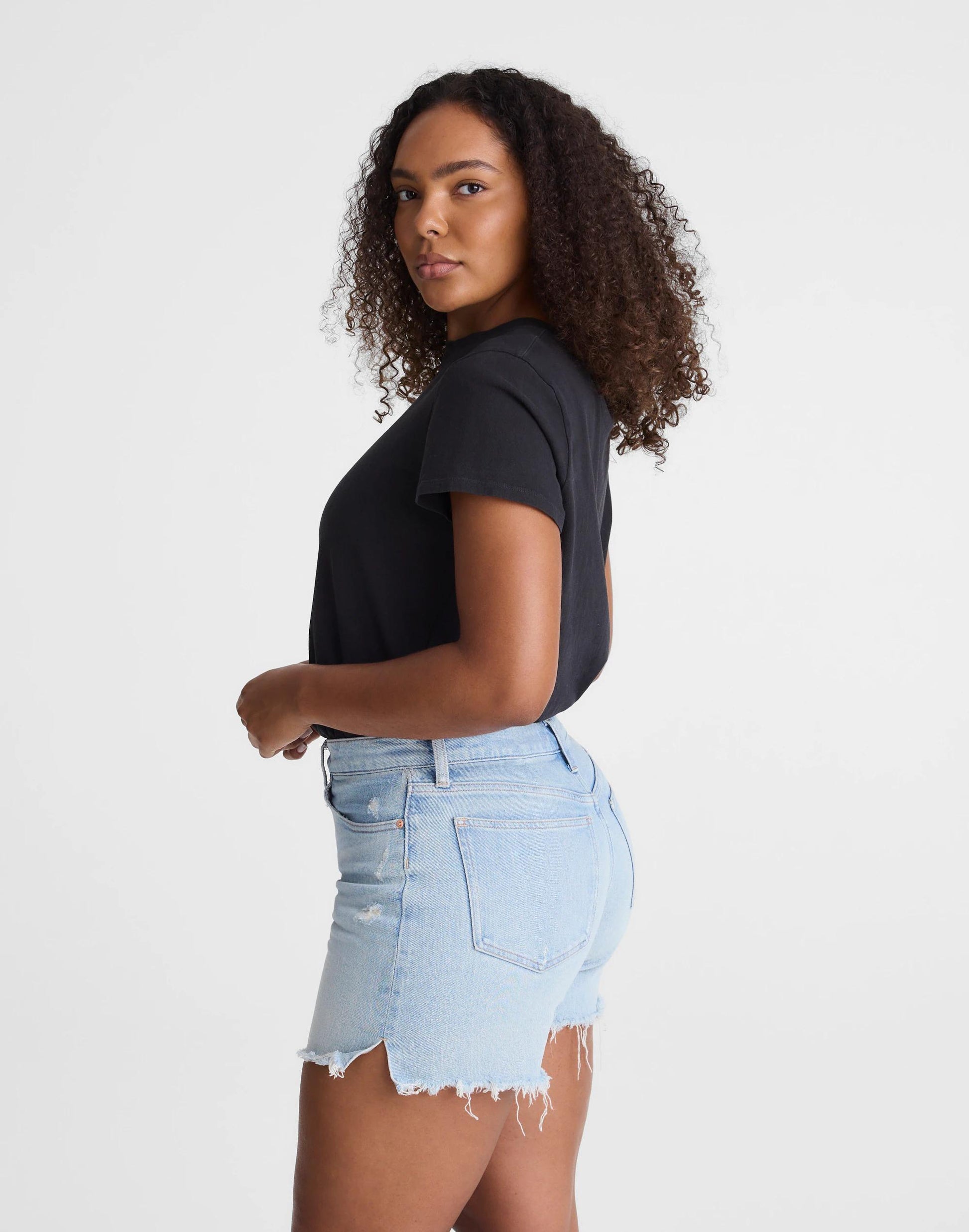 Madewell The Curvy Perfect Vintage Mid-Length Jean Short