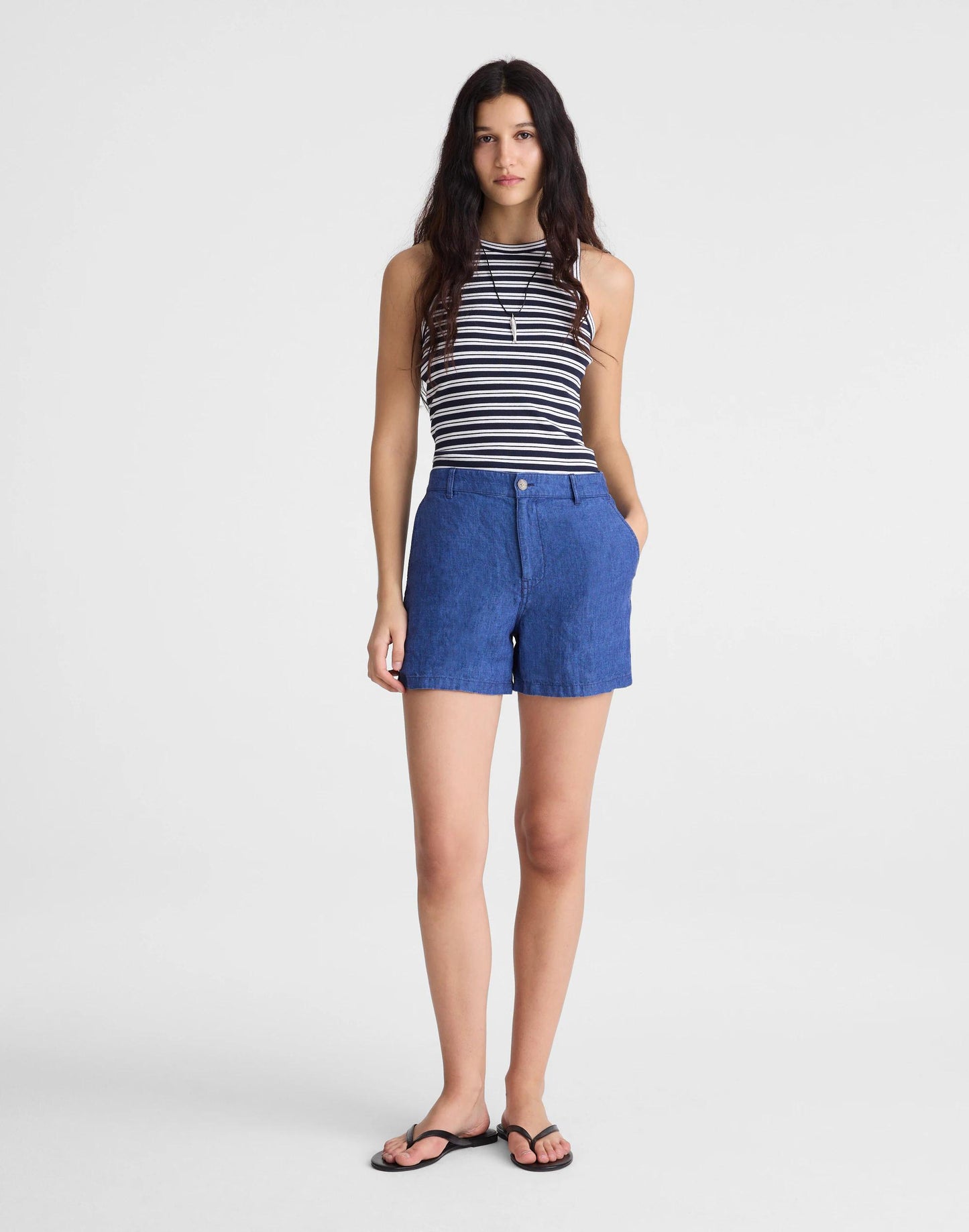 Madewell The Zoe Short in 100% Linen