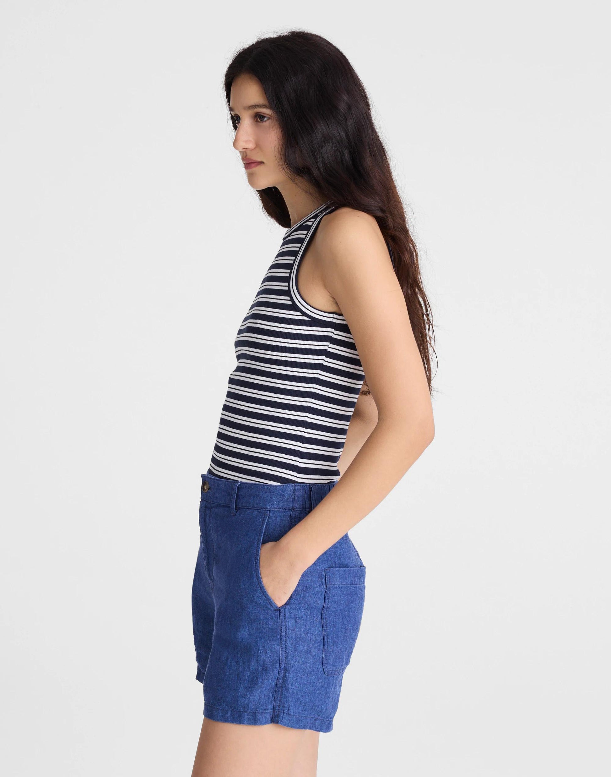 Madewell The Zoe Short in 100% Linen