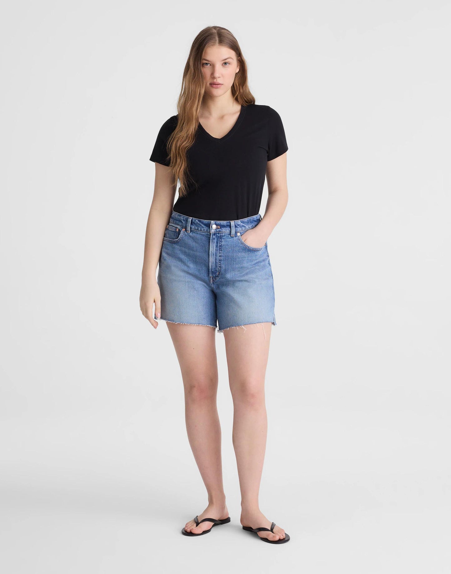 Madewell The Curvy Perfect Vintage Mid-Length Jean Short