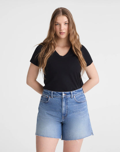 Madewell The Curvy Perfect Vintage Mid-Length Jean Short
