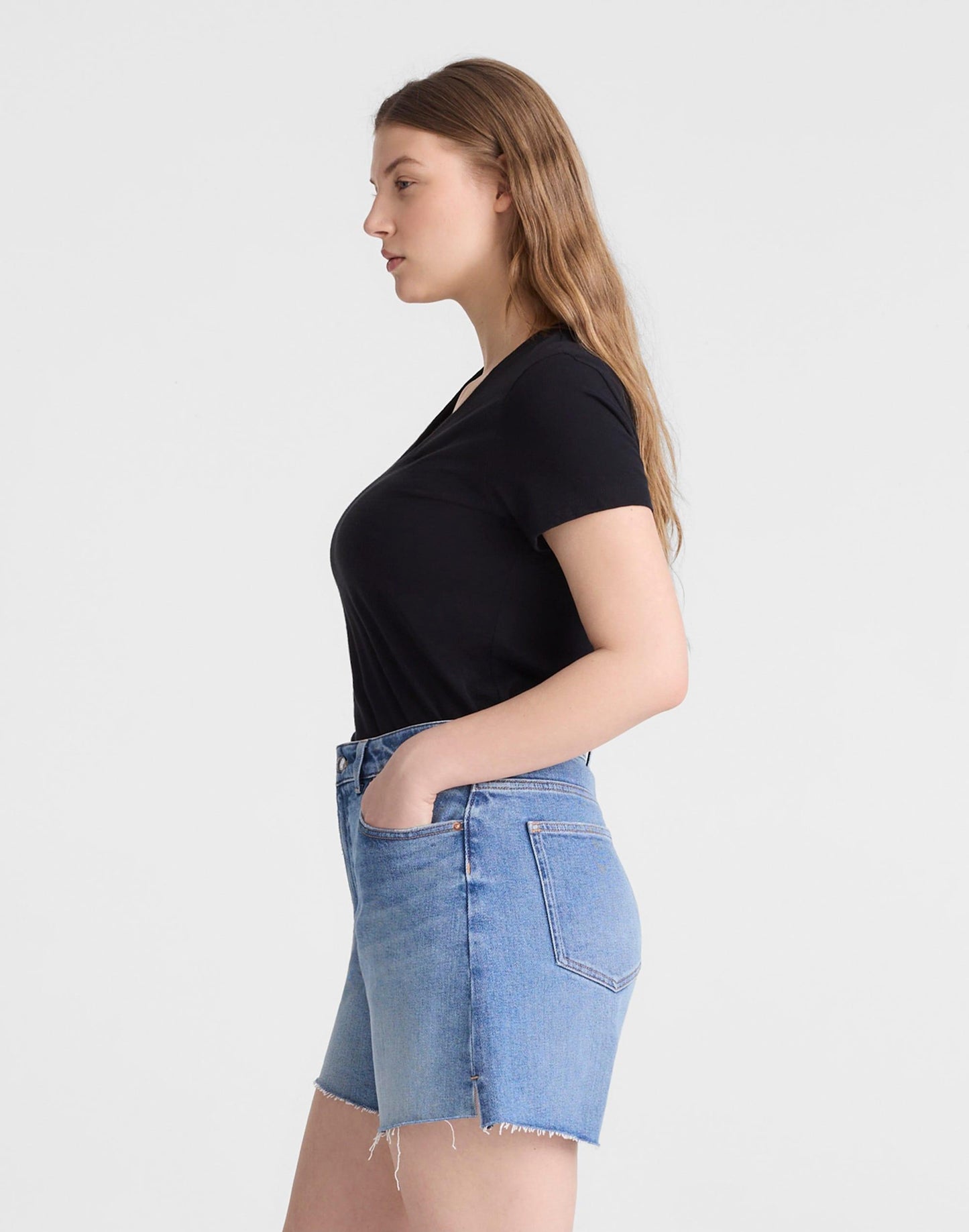 Madewell The Curvy Perfect Vintage Mid-Length Jean Short