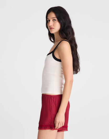 Madewell Lace-Trim Pull-On Shorts