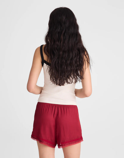 Madewell Lace-Trim Pull-On Shorts