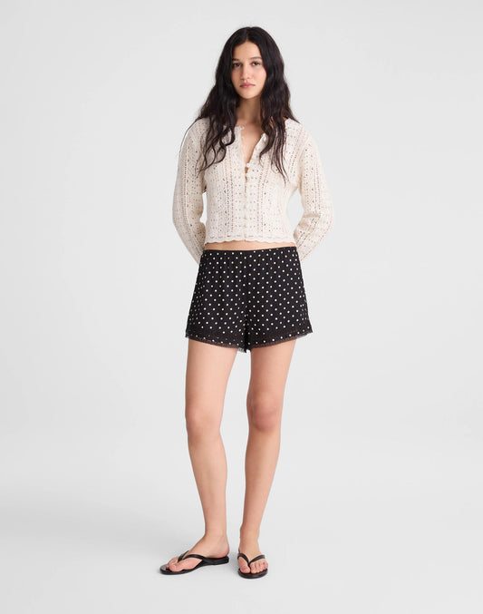 Madewell Lace-Trim Pull-On Shorts