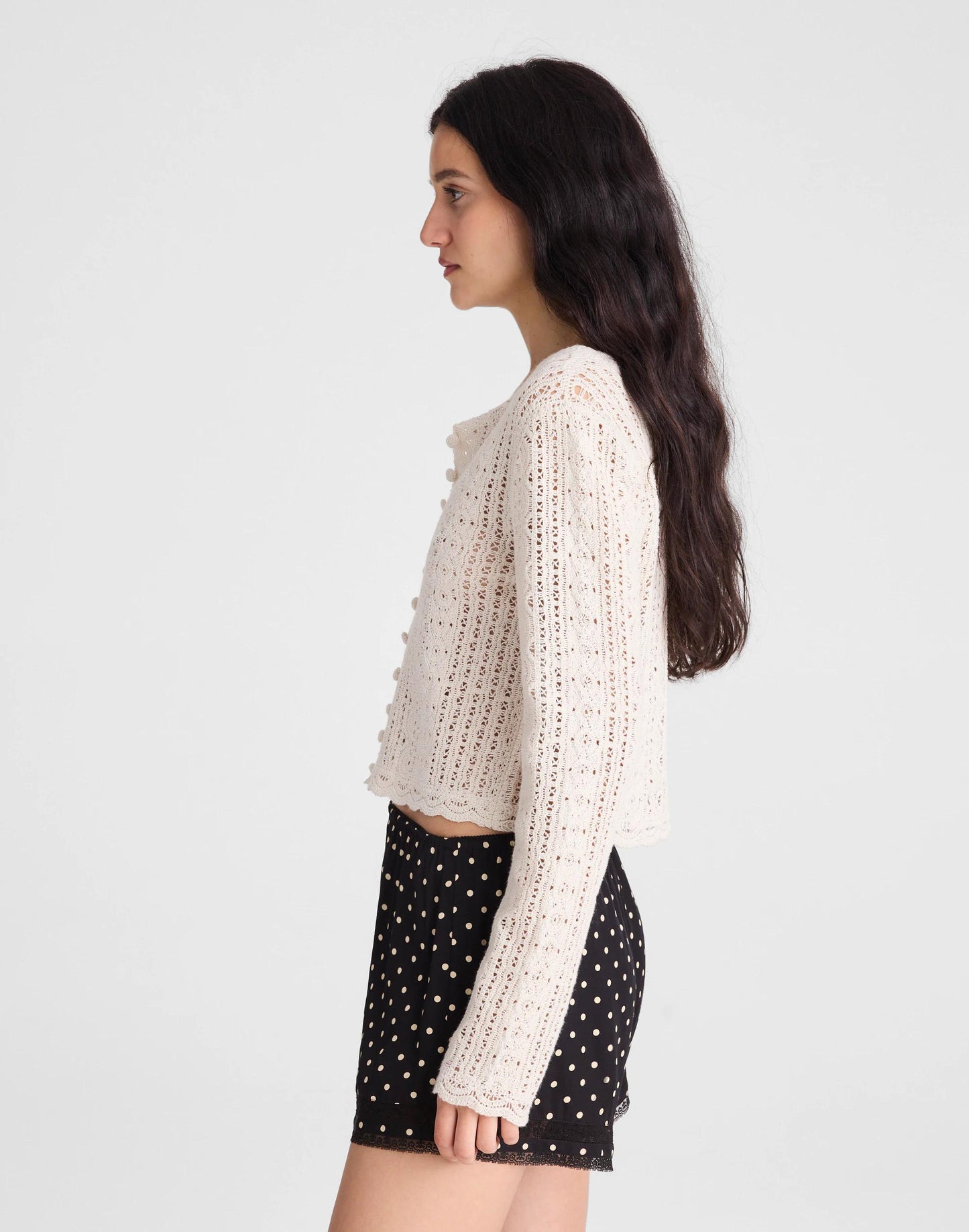 Madewell Lace-Trim Pull-On Shorts