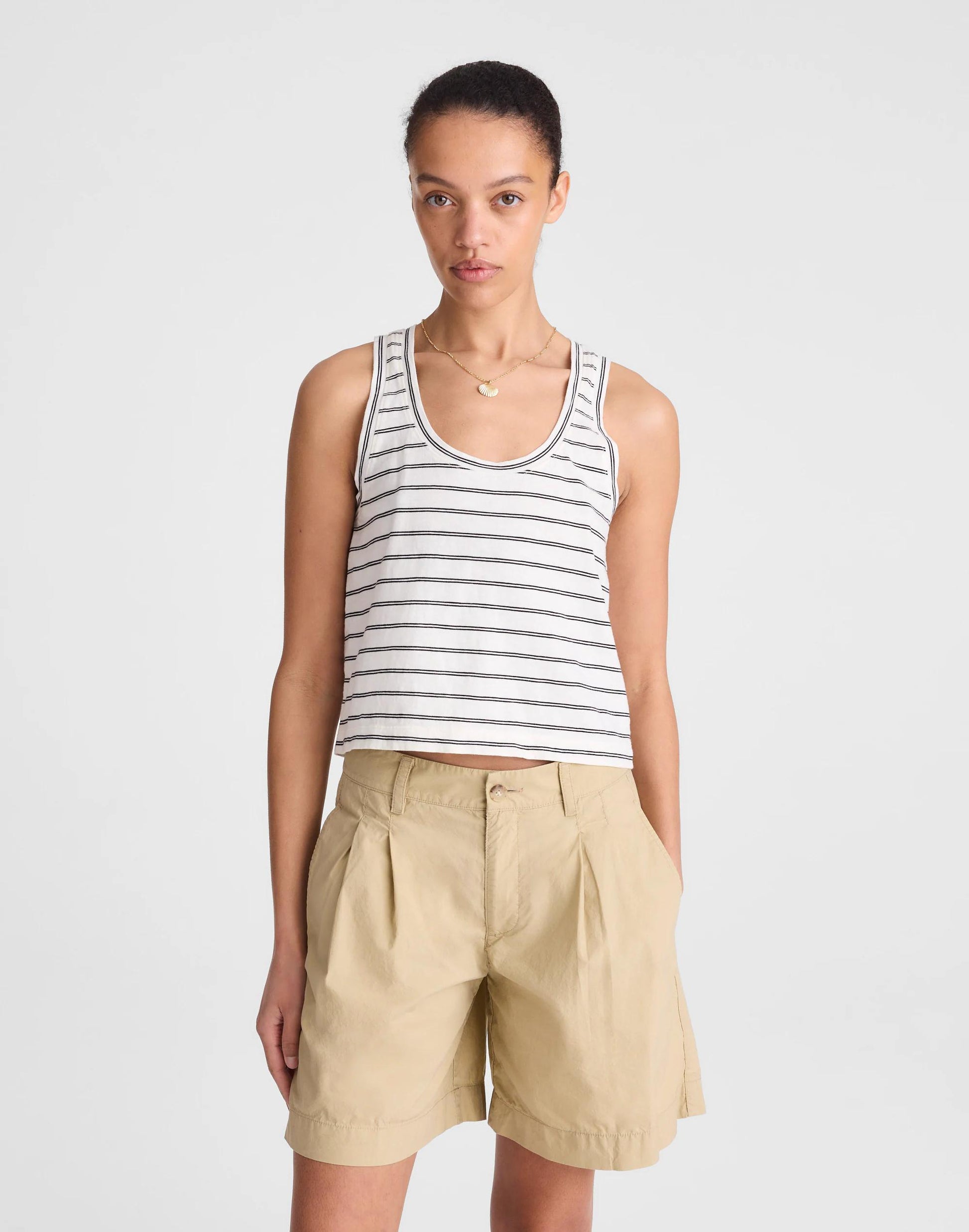 Madewell The Everyday Trouser Short in Poplin