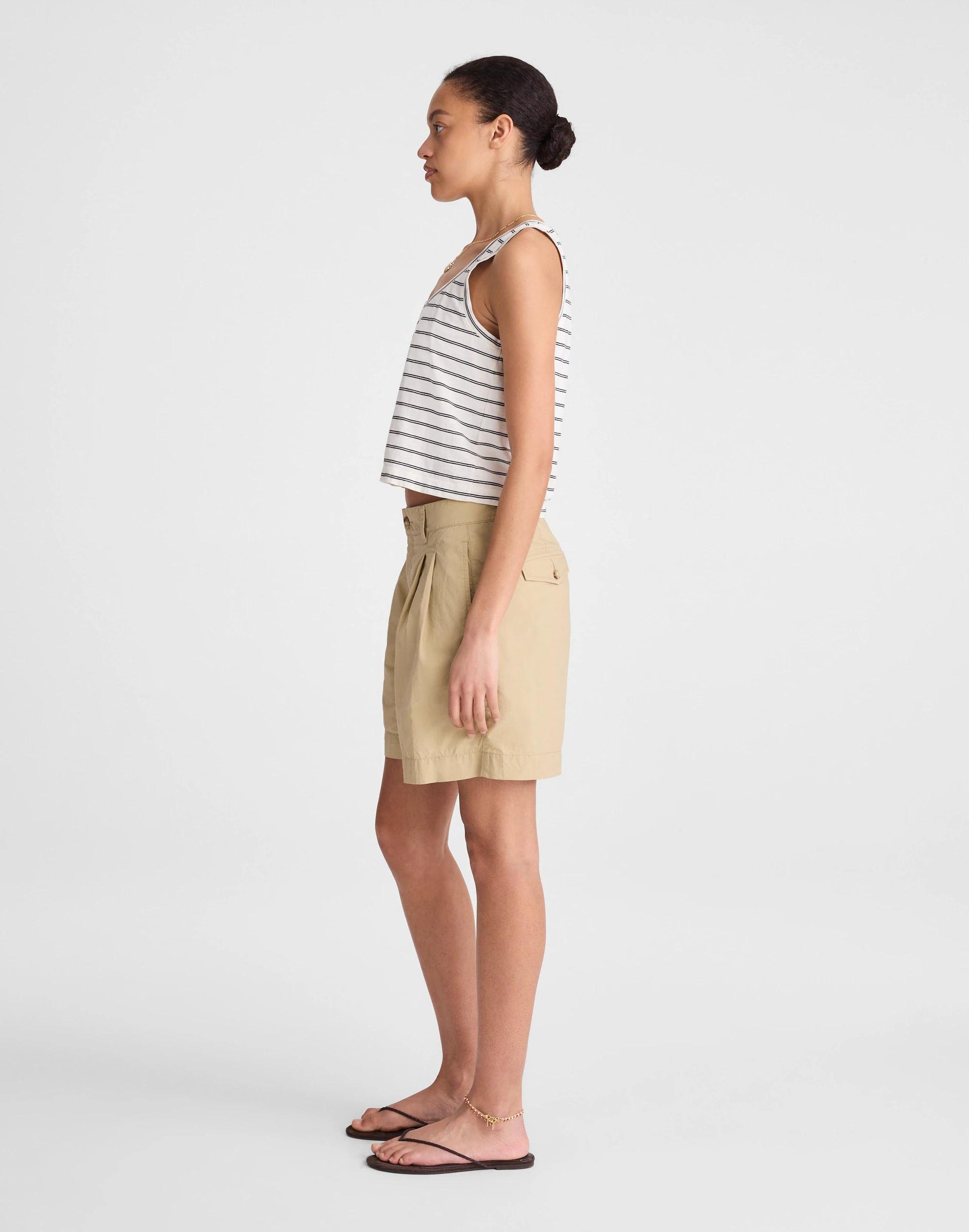 Madewell The Everyday Trouser Short in Poplin