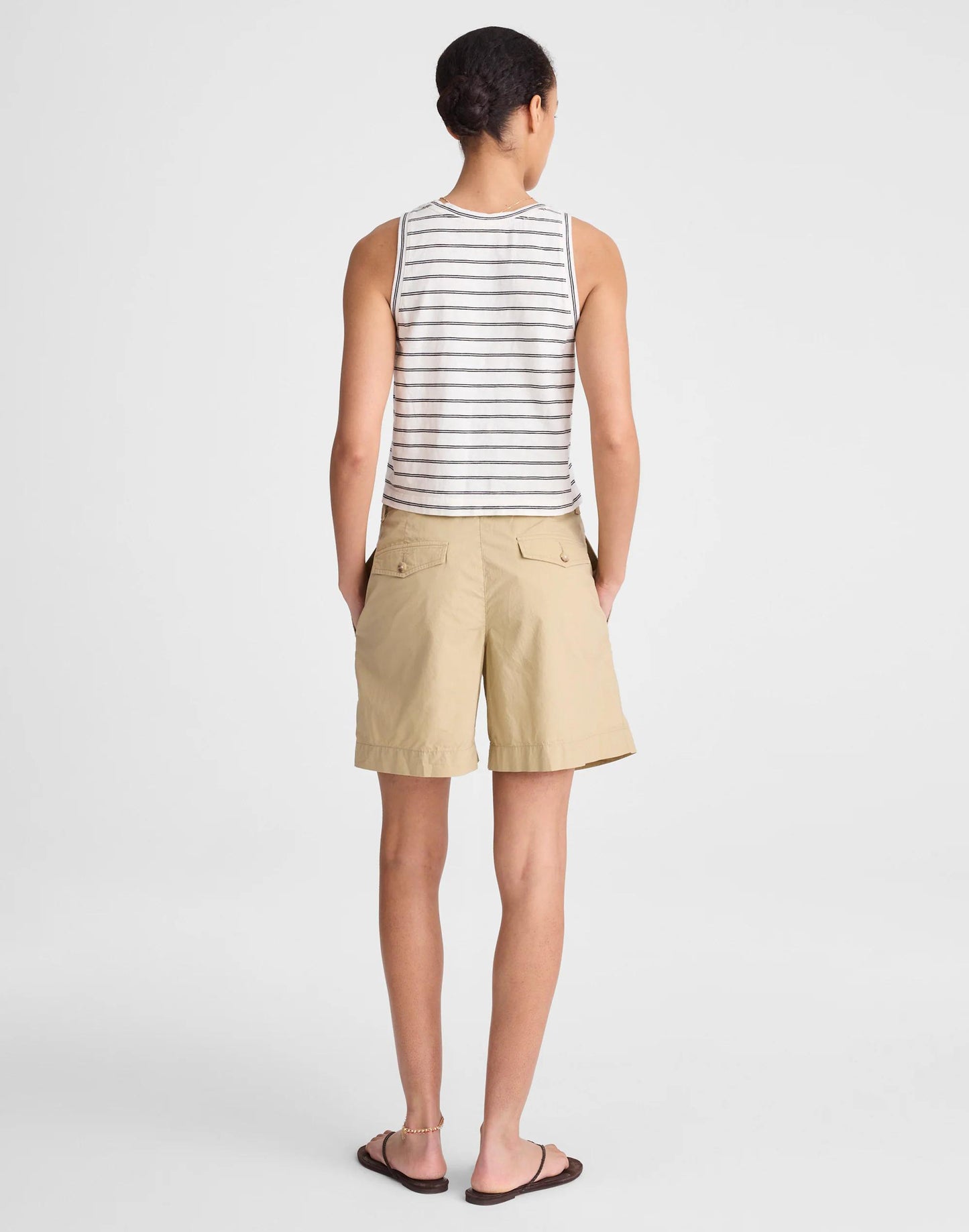 Madewell The Everyday Trouser Short in Poplin
