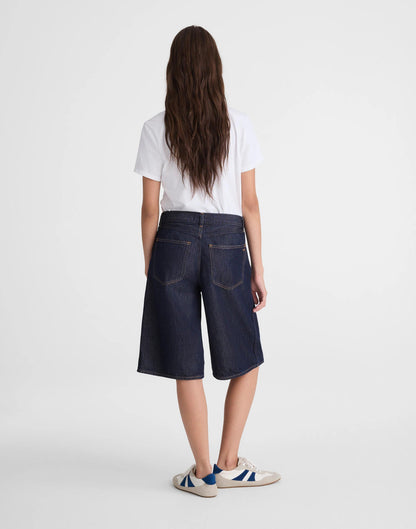 Madewell The V-Waist Bermuda Short in Airy Denim