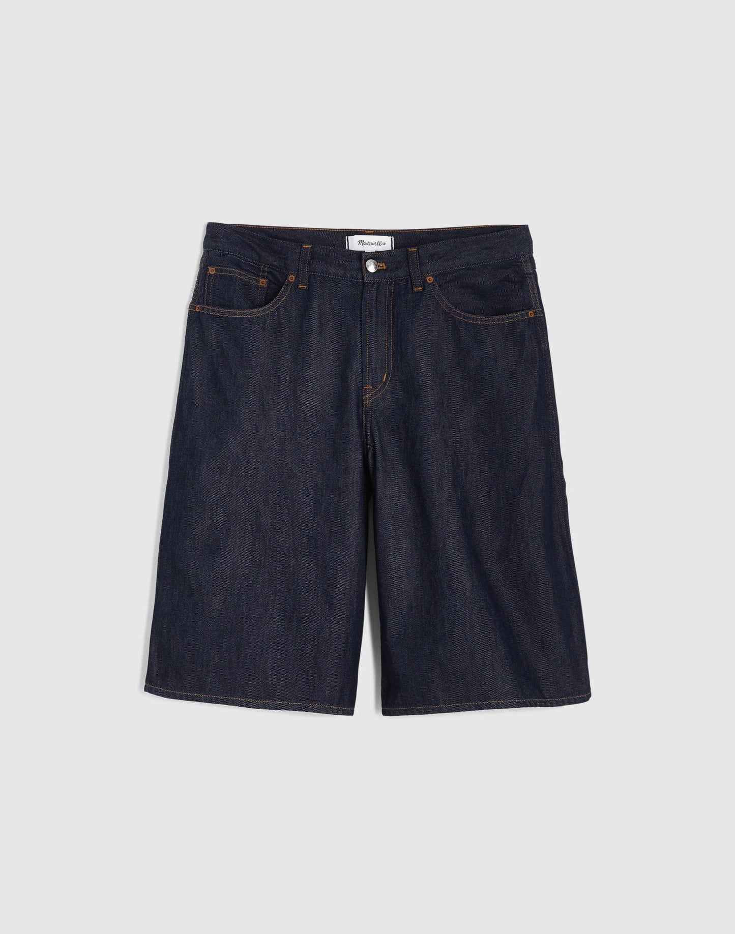 Madewell The V-Waist Bermuda Short in Airy Denim