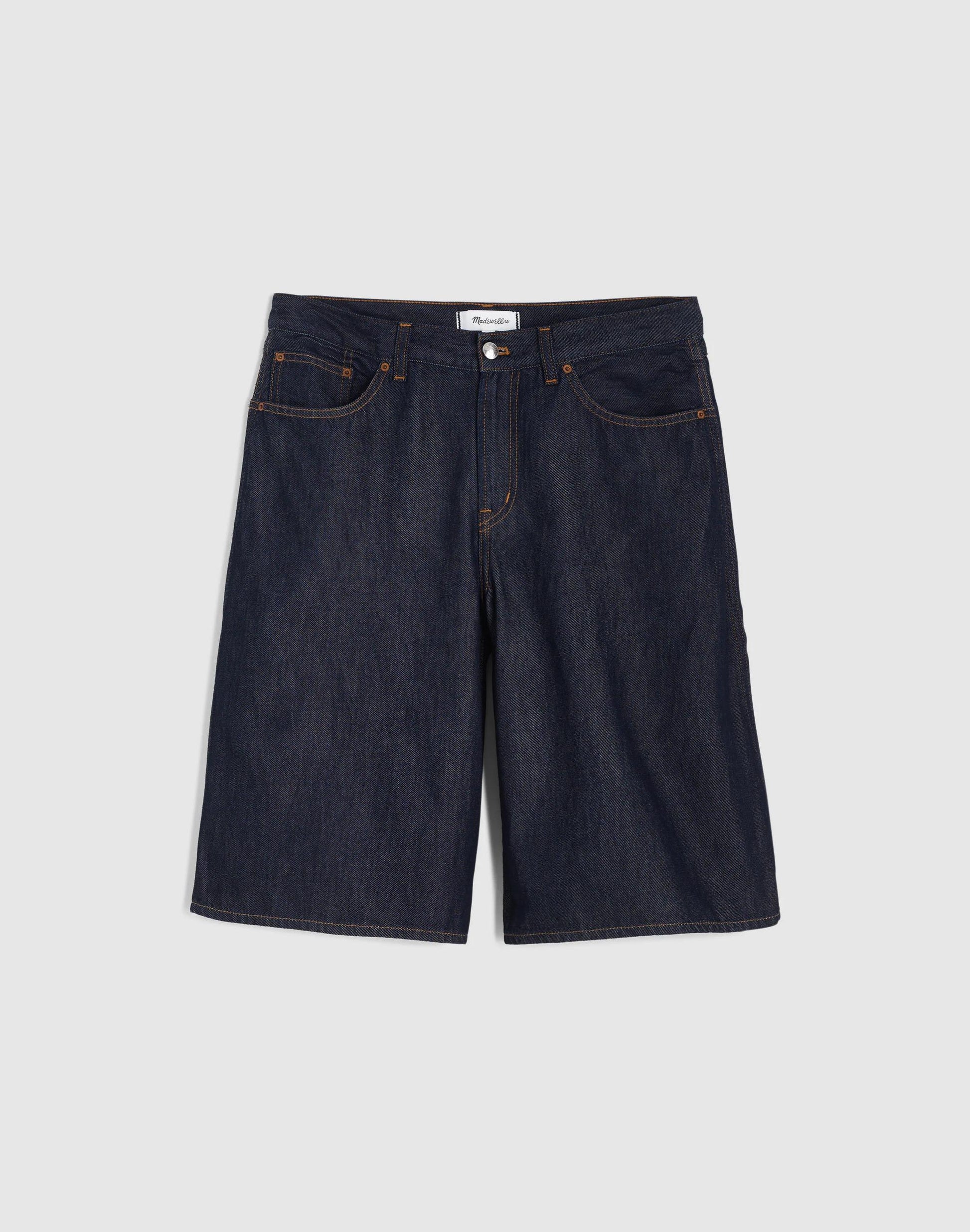 Madewell The V-Waist Bermuda Short in Airy Denim