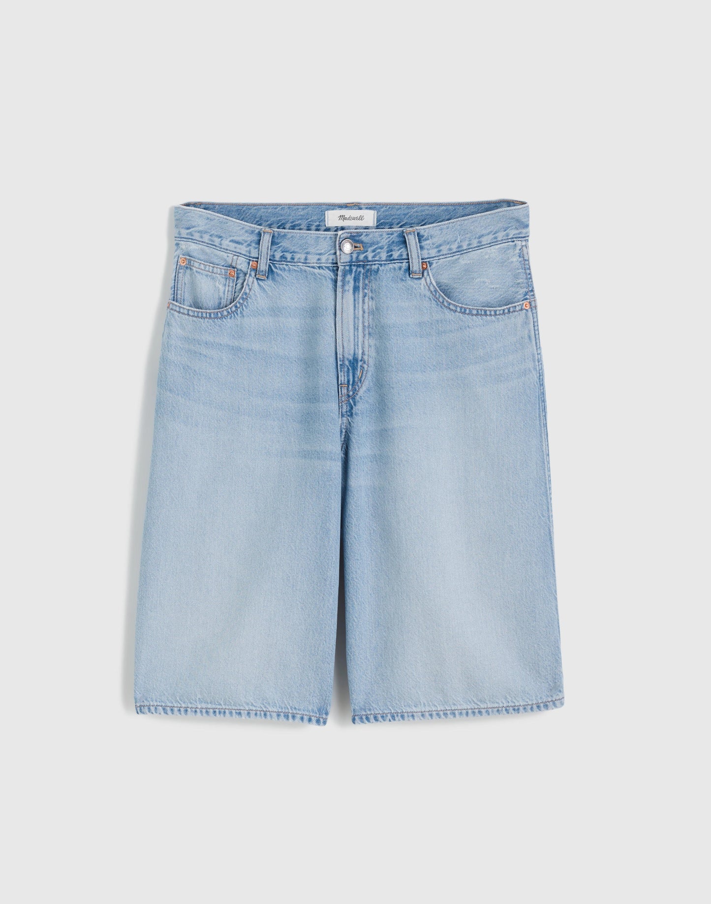 Madewell The V-Waist Bermuda Short in Airy Denim