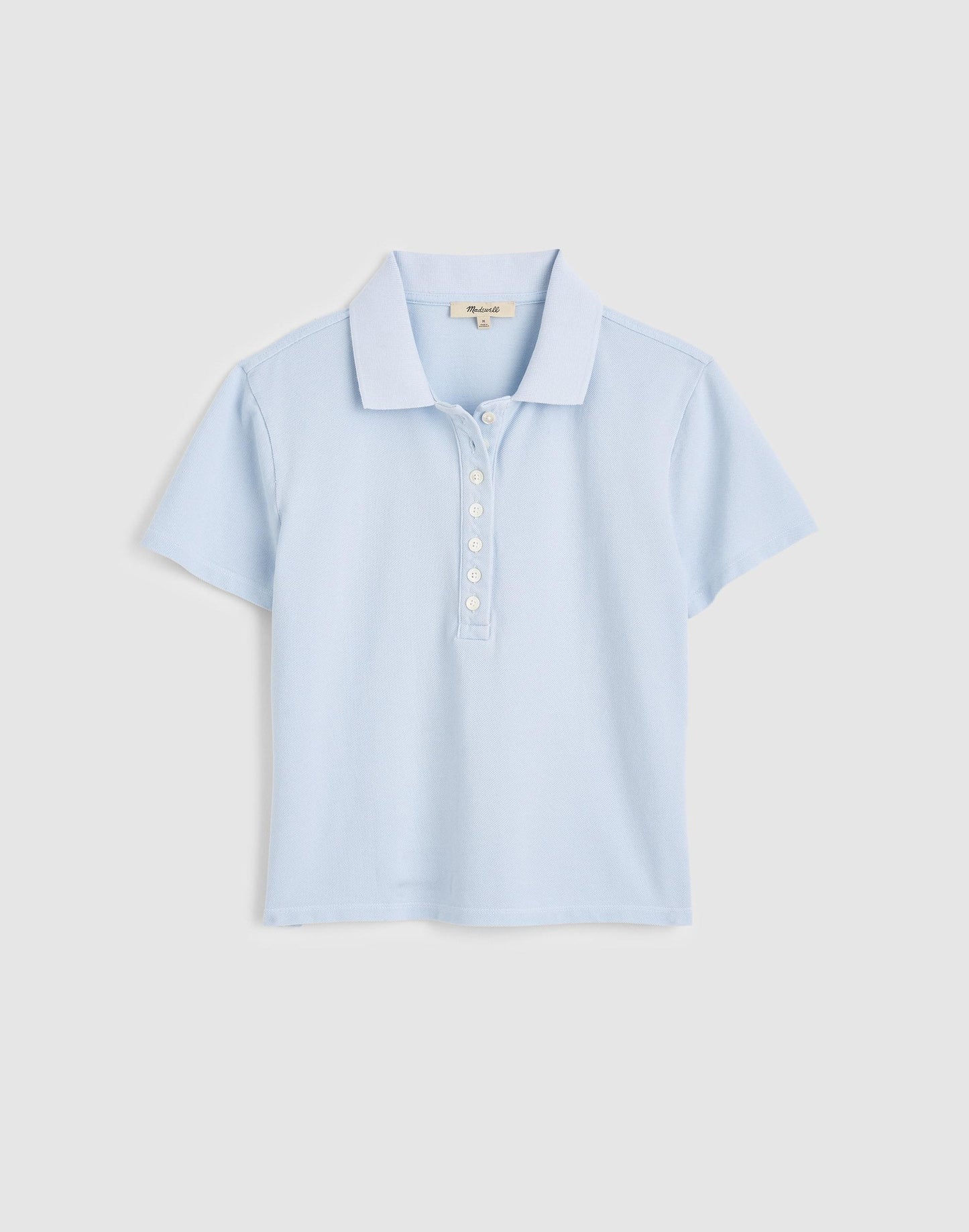Madewell Shrunken Polo in Cotton Pique