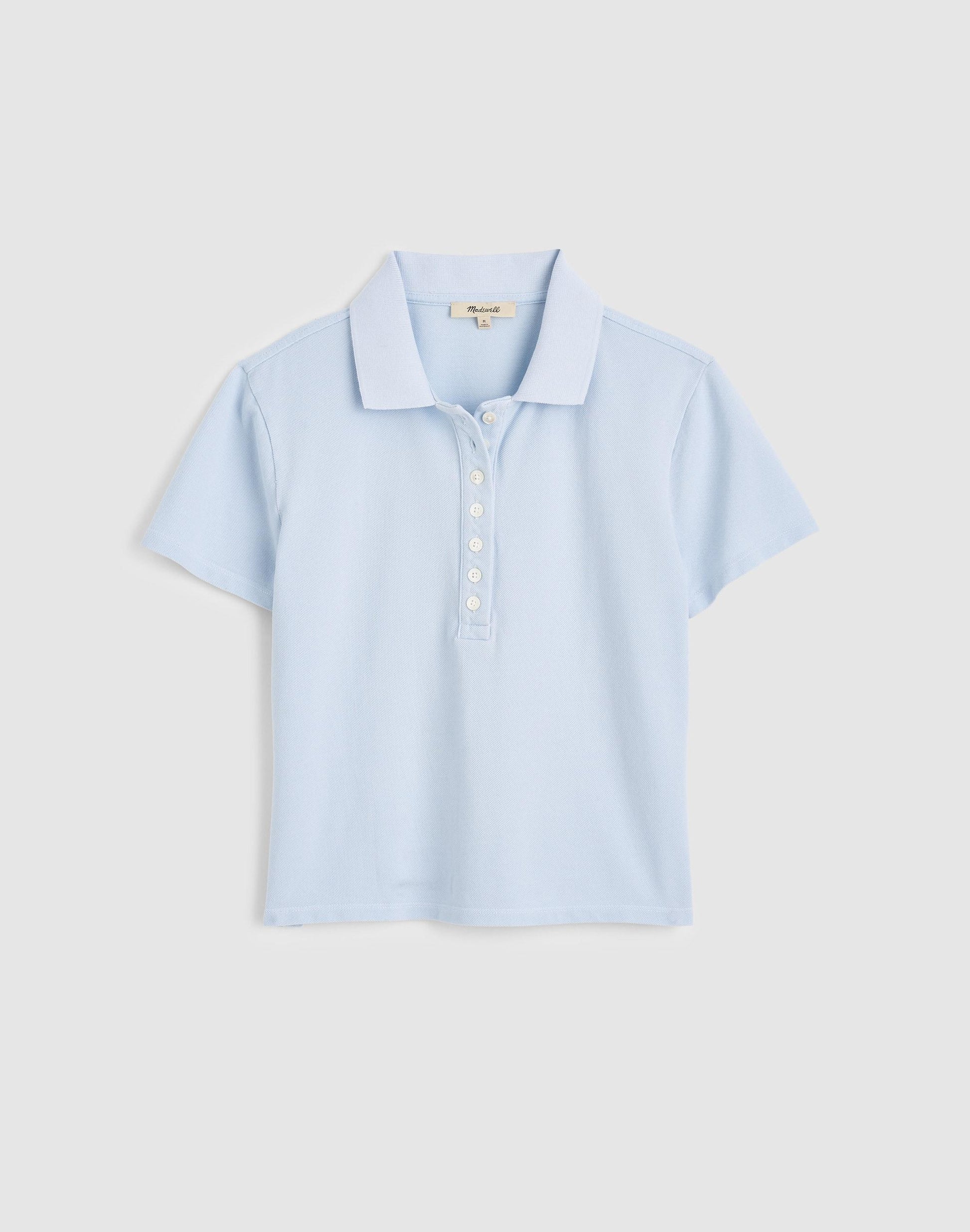 Madewell Shrunken Polo in Cotton Pique